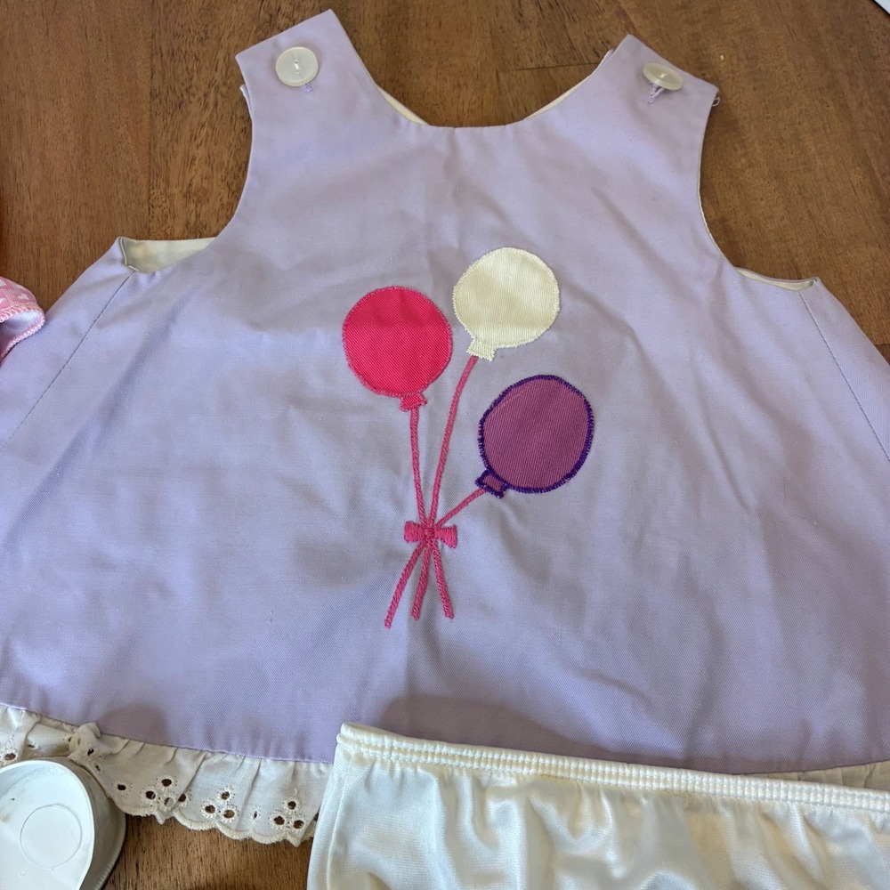 Vintage Samara 12M Doll Clothes Baby Girl Dress Swimsuit Shoes Fairy 4pc - Picture 9 of 16